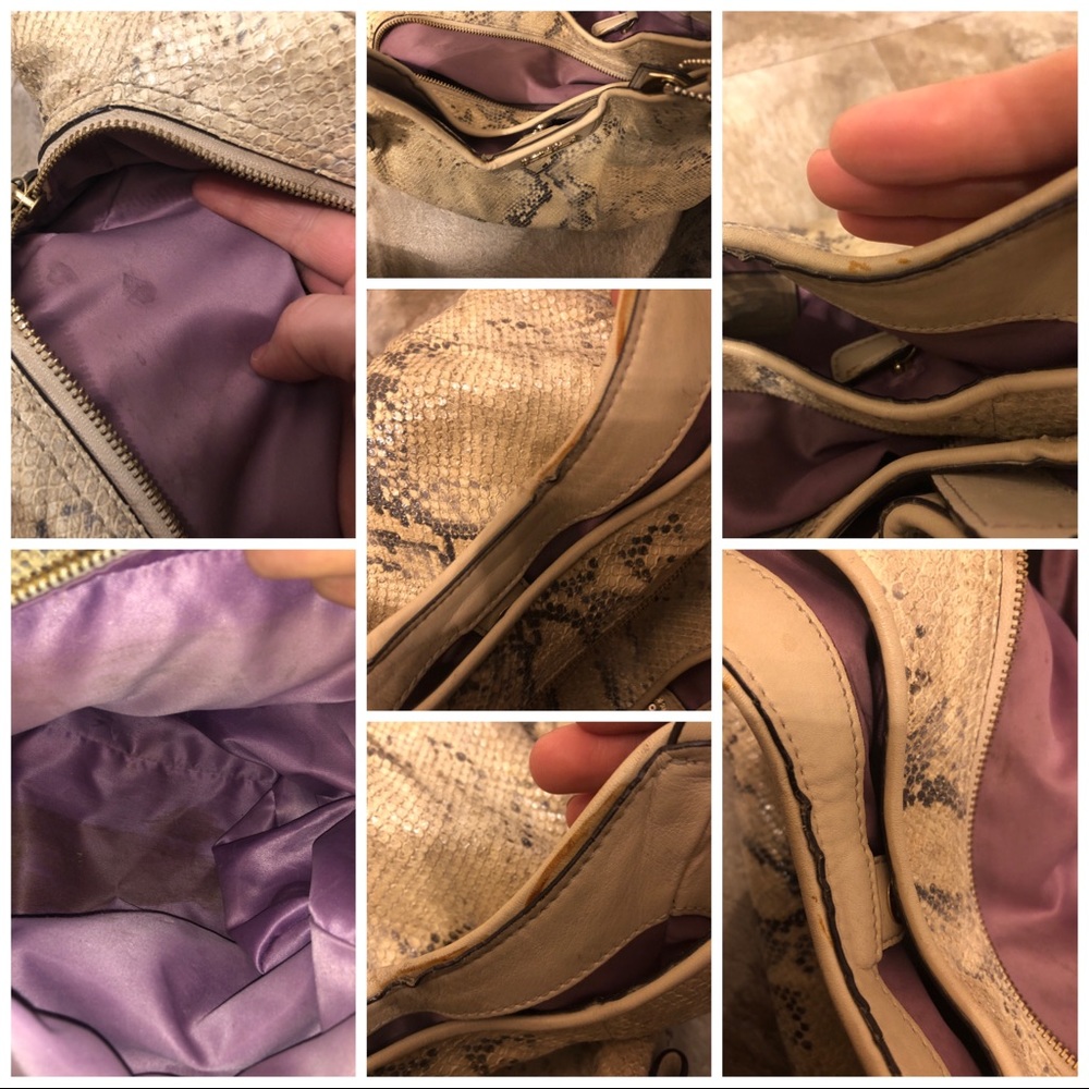 Authentic Coach Madison Python Maggie Purse - image 4